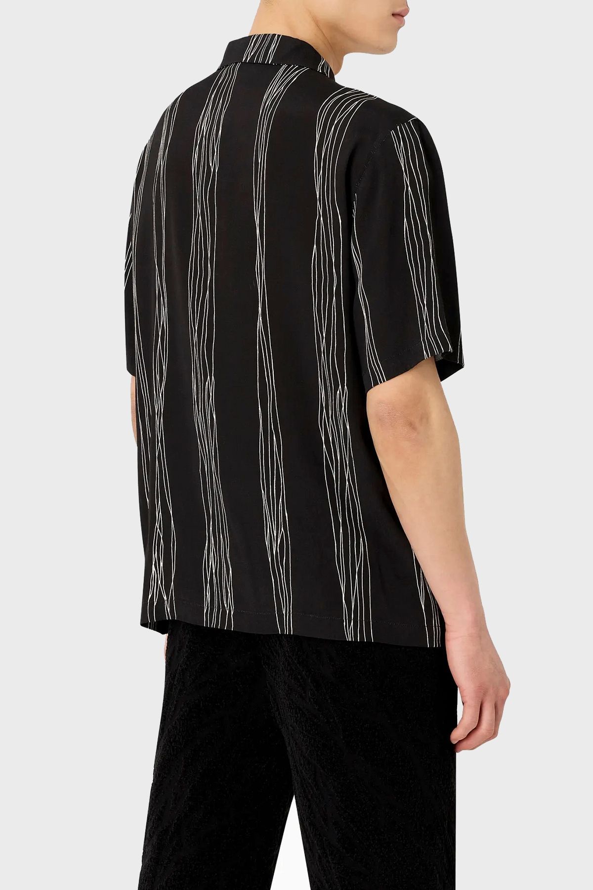 پیراهن آستین کوتاه Relaxed Fit پیراهن مردانه E31F25 F1022 999 Emporio Armani