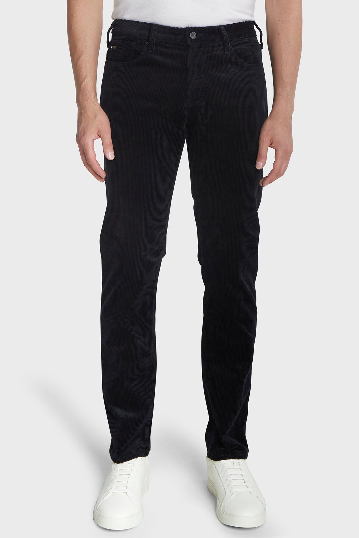 J06 Slim Fit شلوار مخملی راسته شلوار مردانه 6R1J06 1NHKZ 0999 Emporio Armani