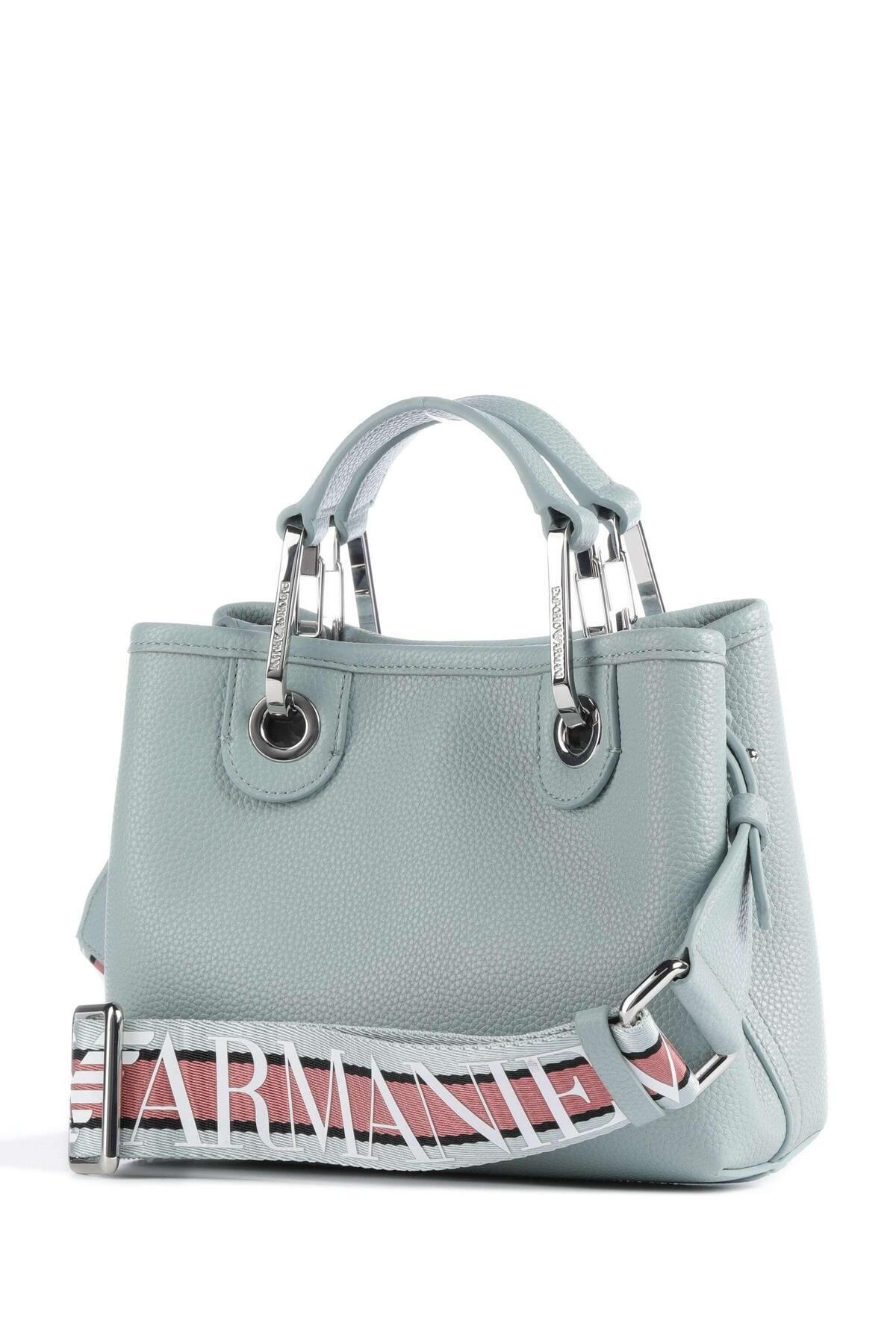 کیف سرشانه زنانه سبز رنگ با لوگوی برند Y3D176 YFO5E-80653 Emporio Armani
