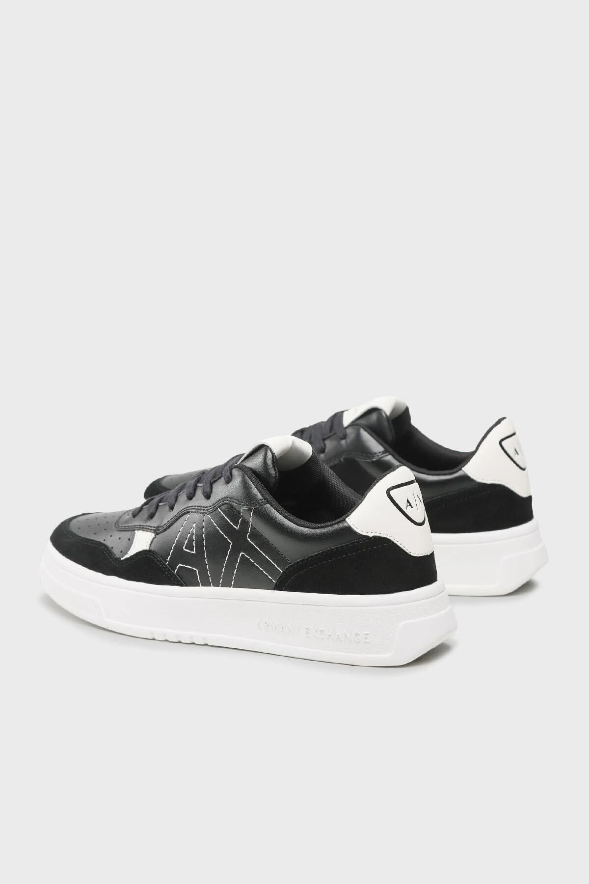 اسنیکر مشکی مردانه کفش ورزشی چرمی xux148 xv601 k001 Armani Exchange