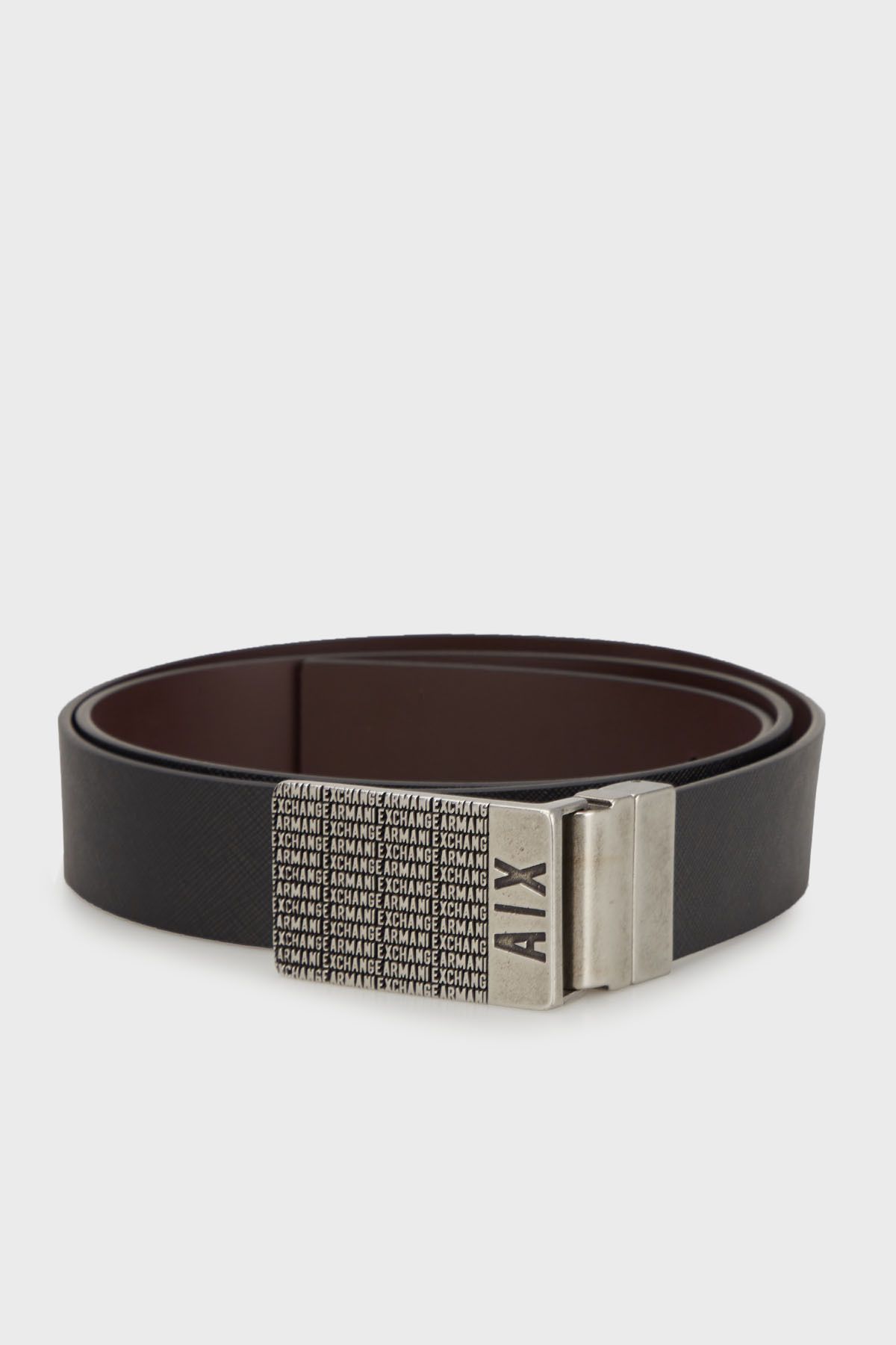 کمربند مشکی مردانه چرمی اصلی 951413 4F894 0022222 Armani Exchange