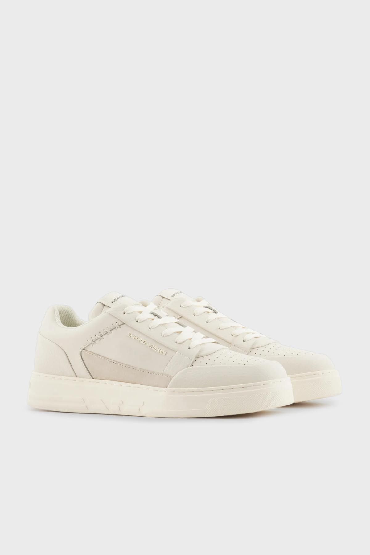 کفش کتانی چرم اصل کفش مردانه X4X657 XR101 T847 Emporio Armani