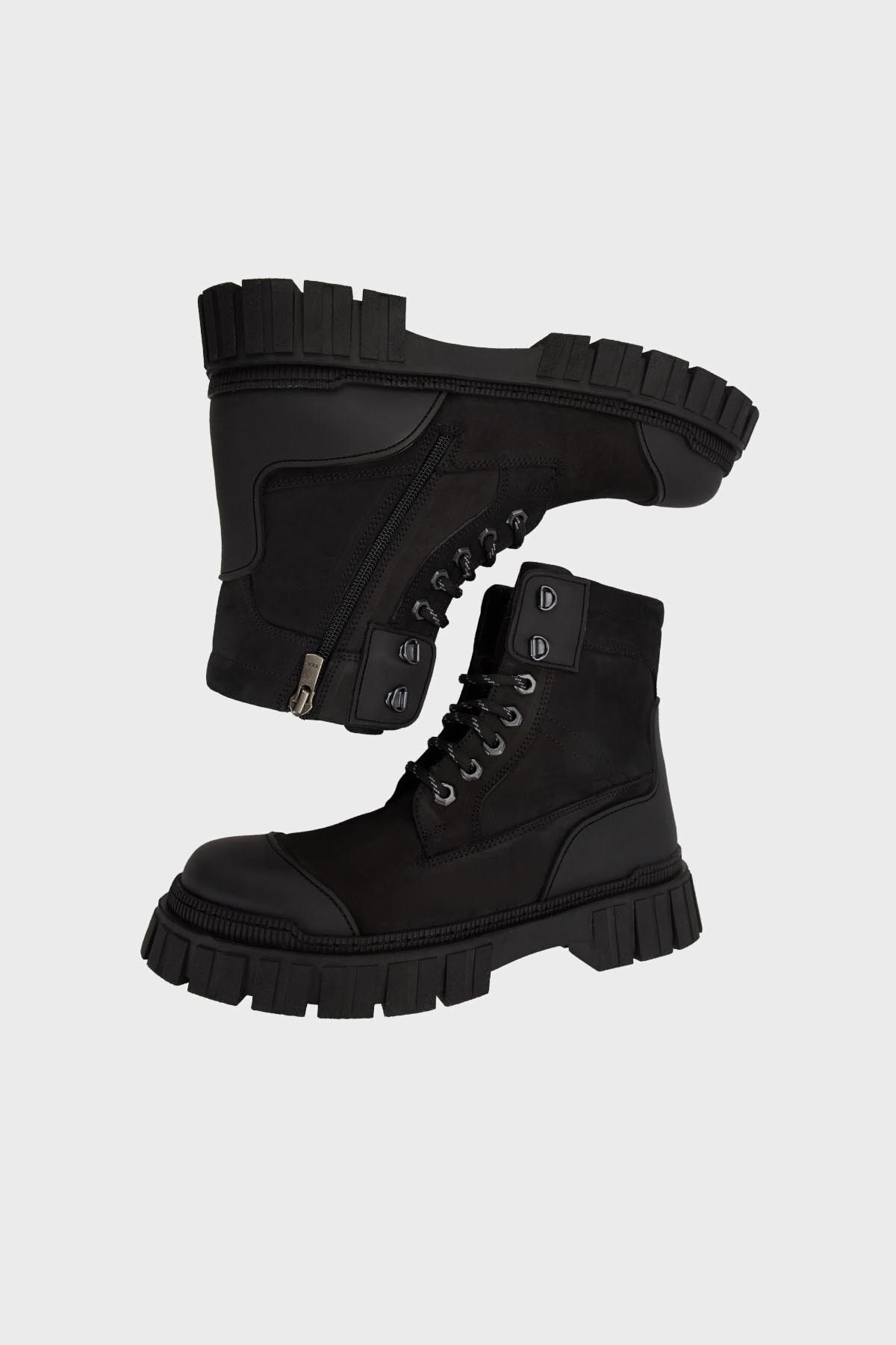 JAMES FRANCO-James & Franco Zippered Nubuck Δερμάτινες Μπότες Ανδρικές ΜΠΟΤΕΣ 5409312 Τ 5