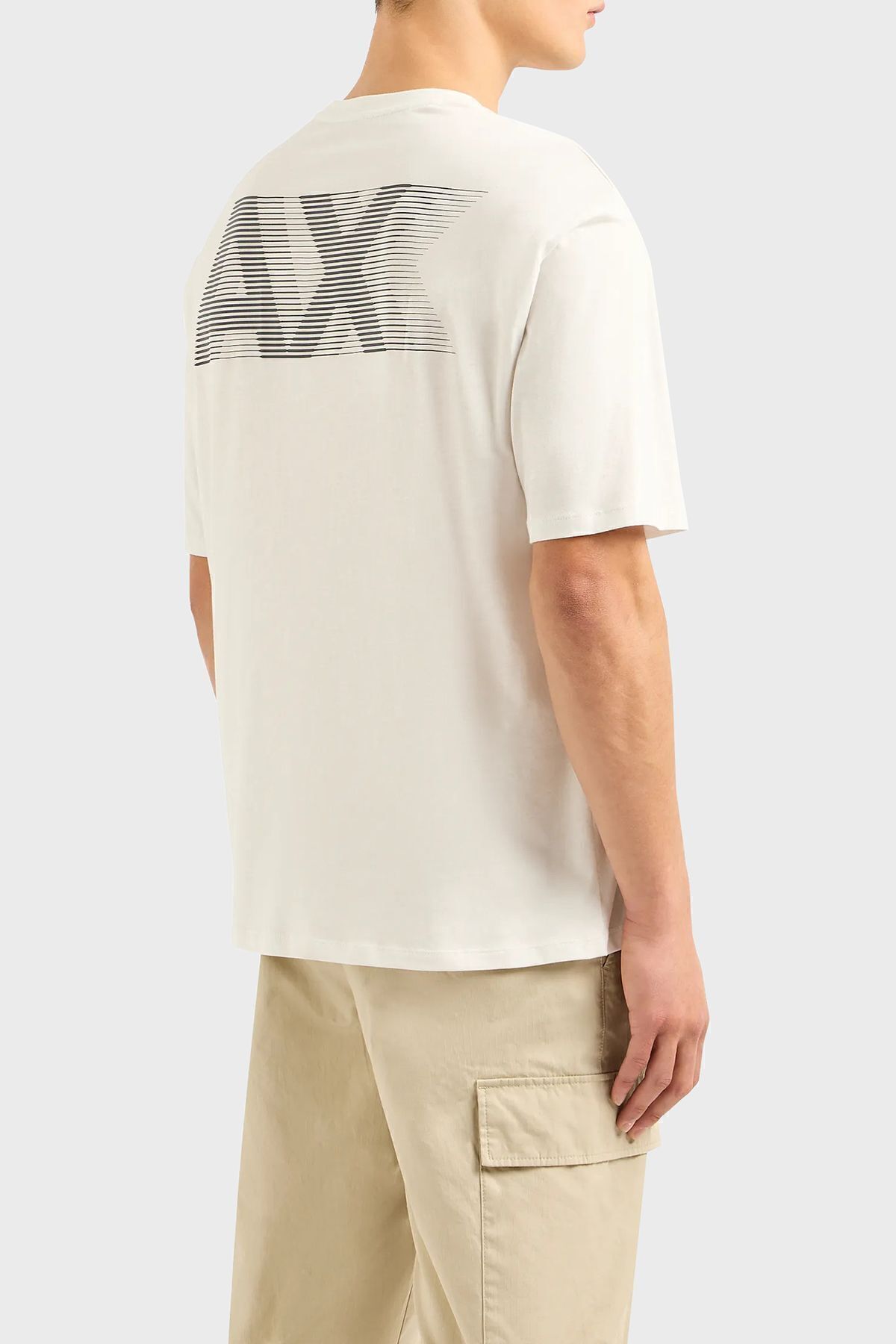 تی شرت سفید مردانه پیراهن مناسب پنبه ای 3dzthj zjbyz 1116 Armani Exchange