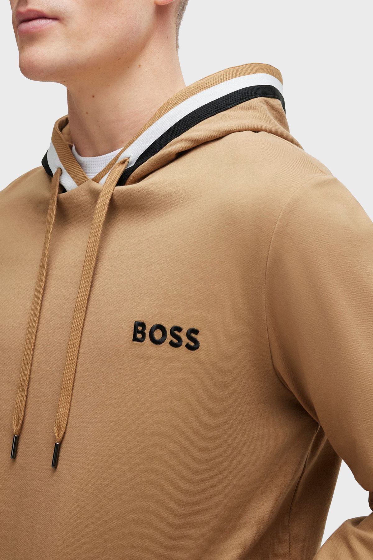 سویشرت چند رنگ مردانه 100 ٪ پنبه مناسب عرق 260 BOSS