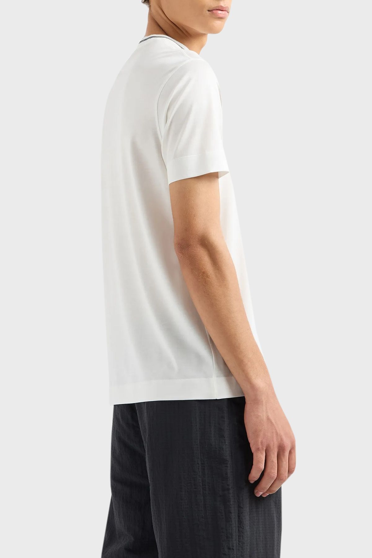 تی شرت مردانه تی شرت یقه خدمه نخی 6D1T95 1JOSZ 0101 Emporio Armani
