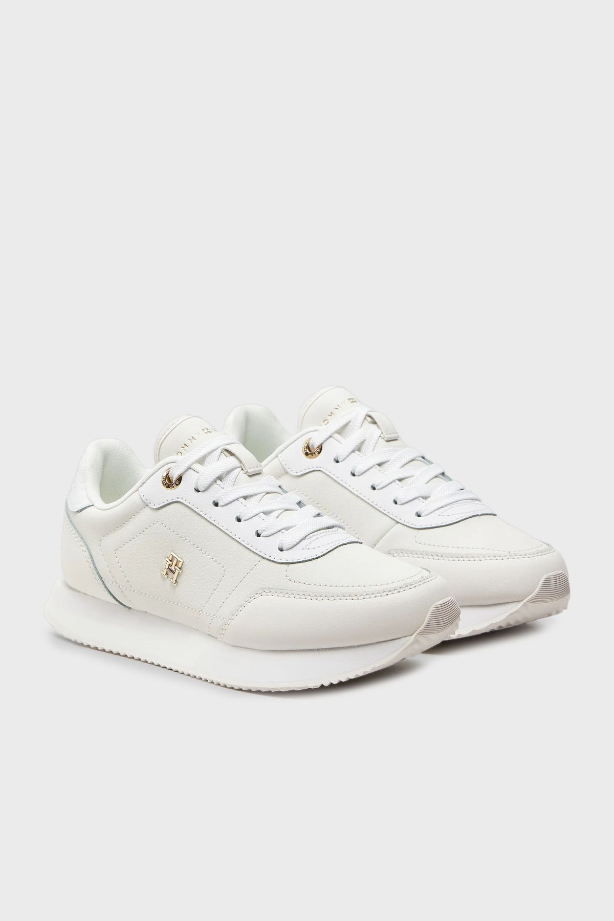 کفش Tommy Hilfiger تامی هیلفیگر ورزشی رانر میز SHOES FW0FW08285 YBS اورجینال - تصویر 2