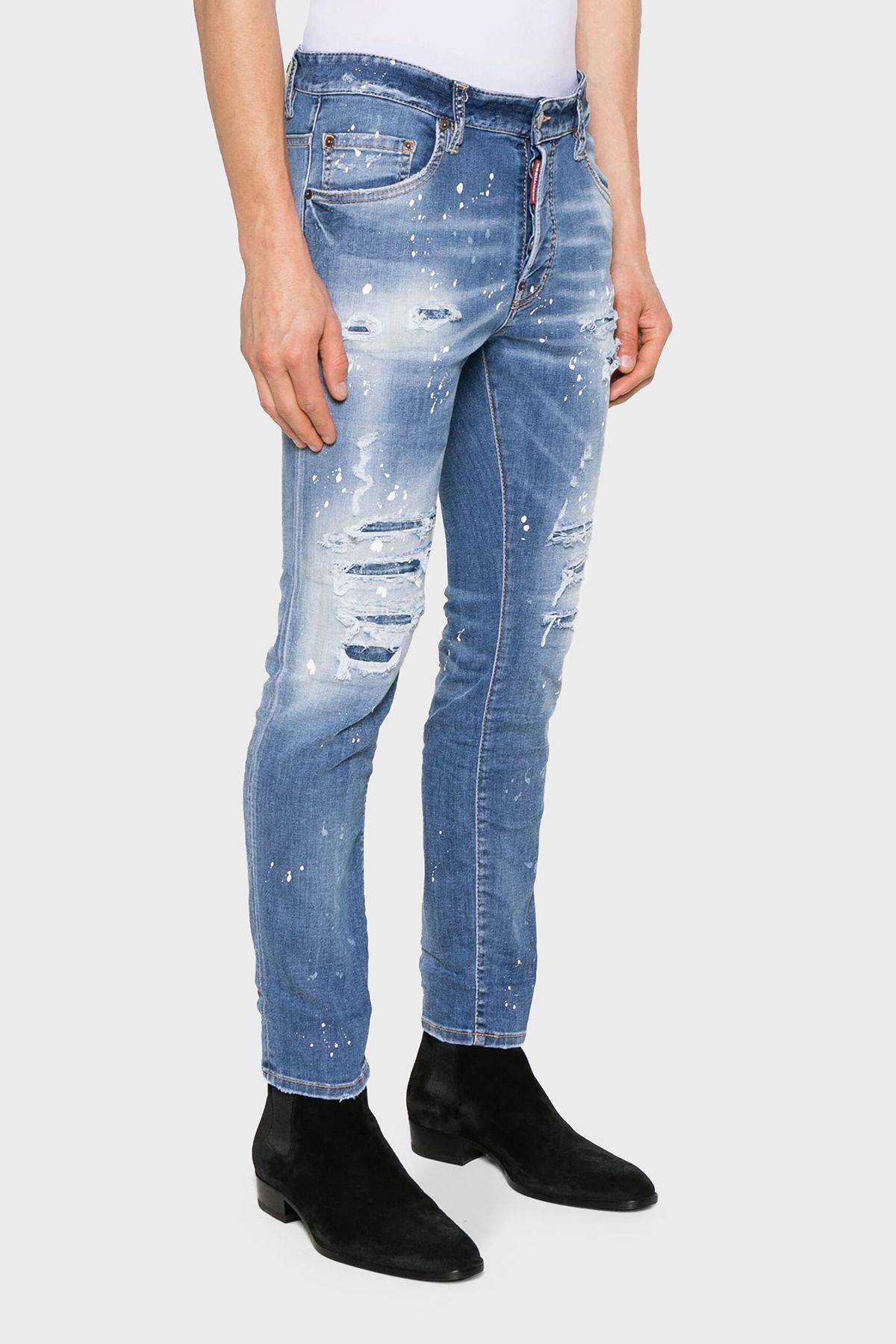 شلوار جین آبی مردانه مناسب 470 اورجینال DSquared2