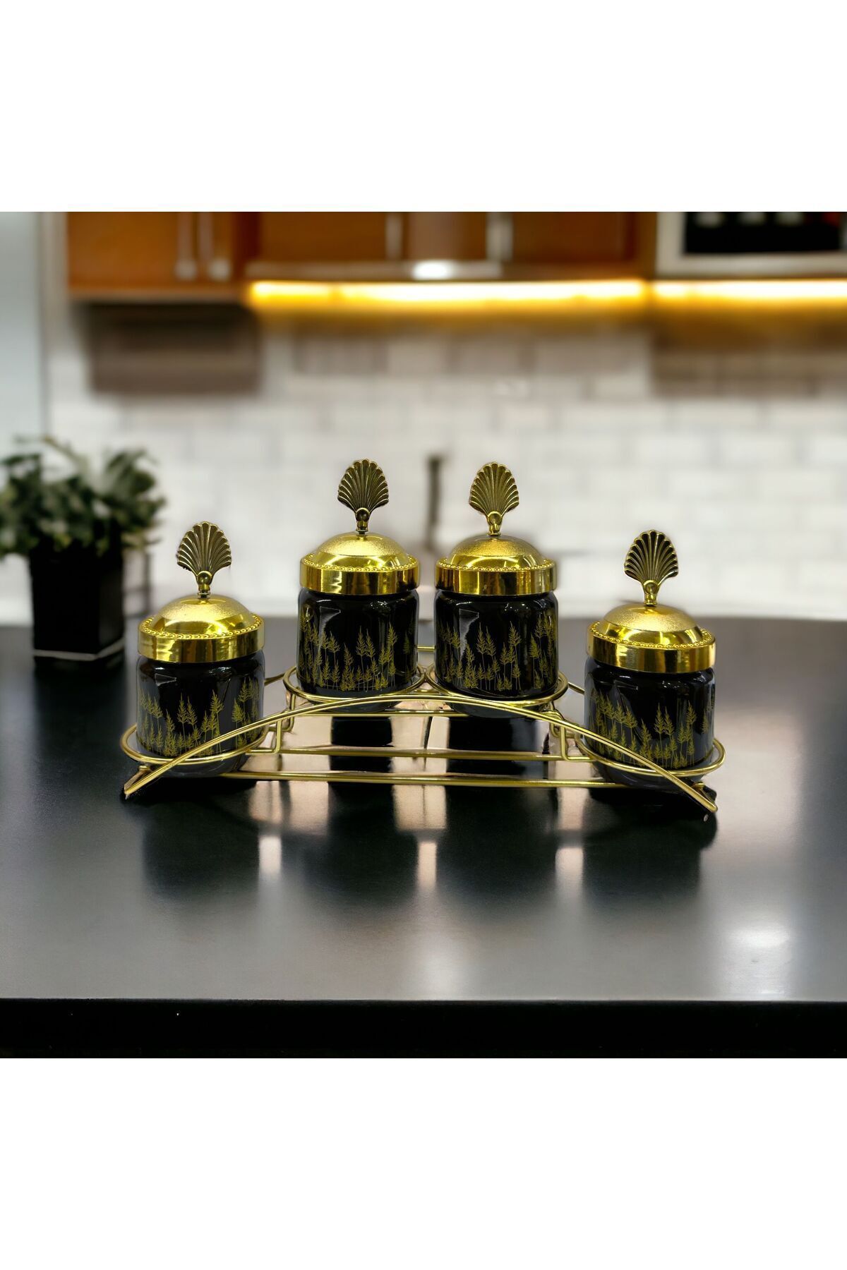 آسیاب دستی قهوه و ادویه مشکی 4 مجموعه گنبد اورجینال NZM Art Design
