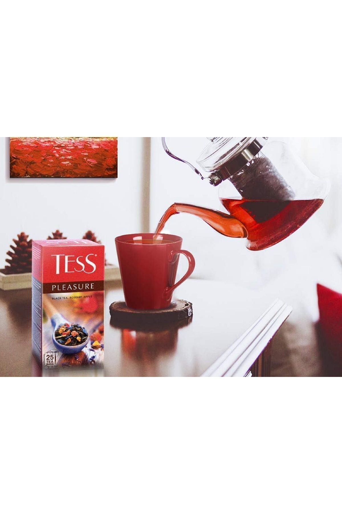 Tess Pleasure kuşburnu çayı (elma kabukları) Poşet çay