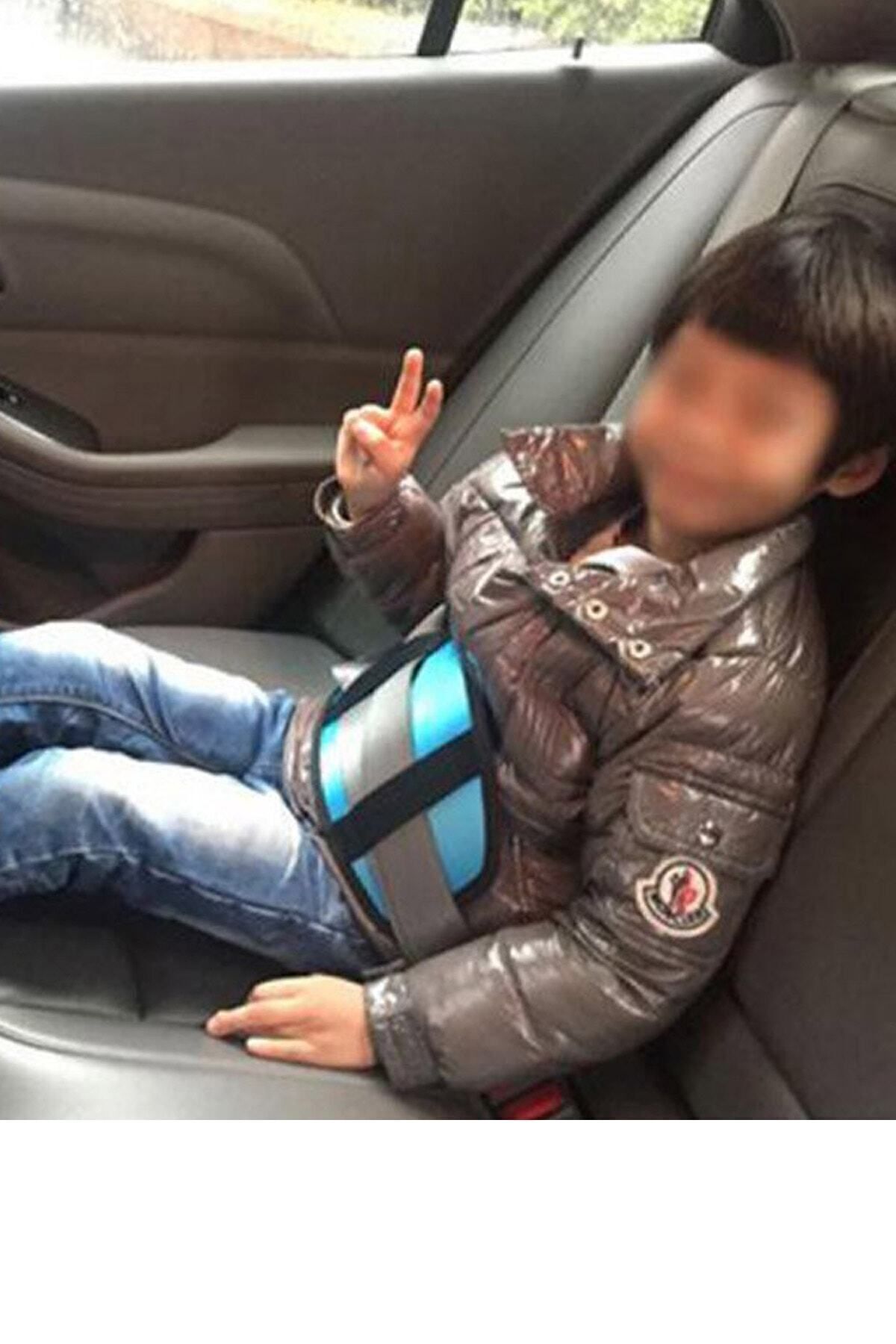 Bundera-Soft Kids Blue Seat Belt Organizer Case Car Seat Belt Holder Belt Organizer Pad 5