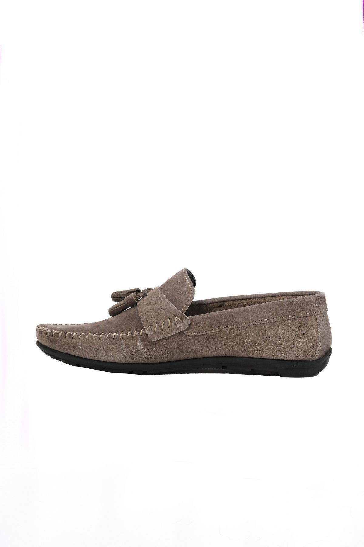 Morven-Încălțăminte casual de piele de căprioară de vară bej pentru bărbați 4