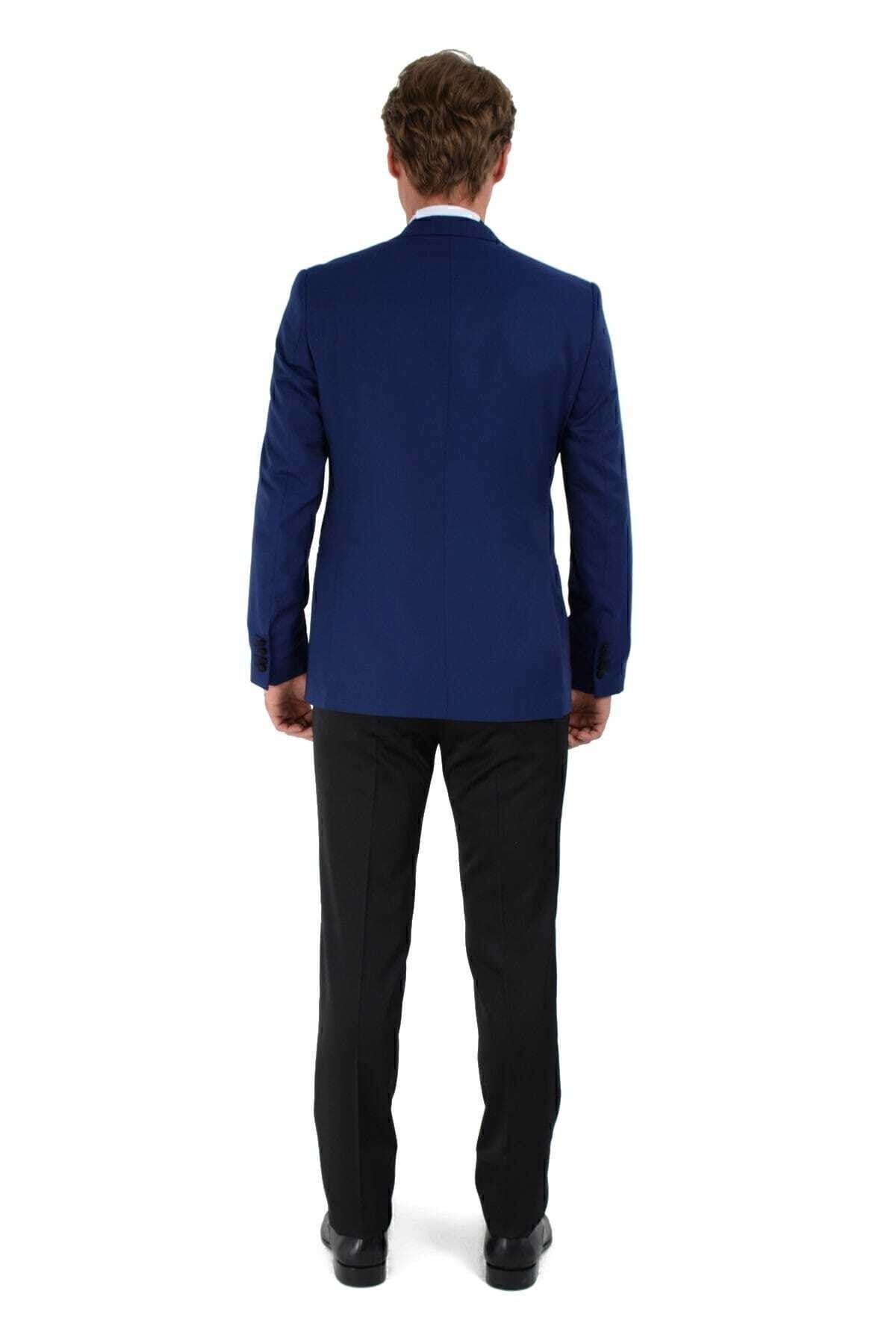 اسموکینگ آبی مردانه SLIM FIT داماد WED Morven