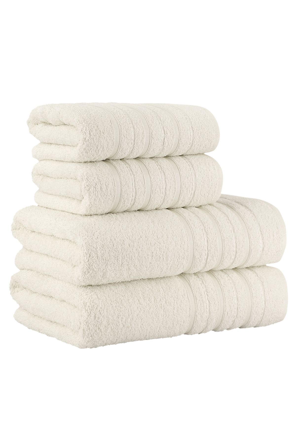 MODALİN-4dílná sada osušek Dora Cream - 70x140 4