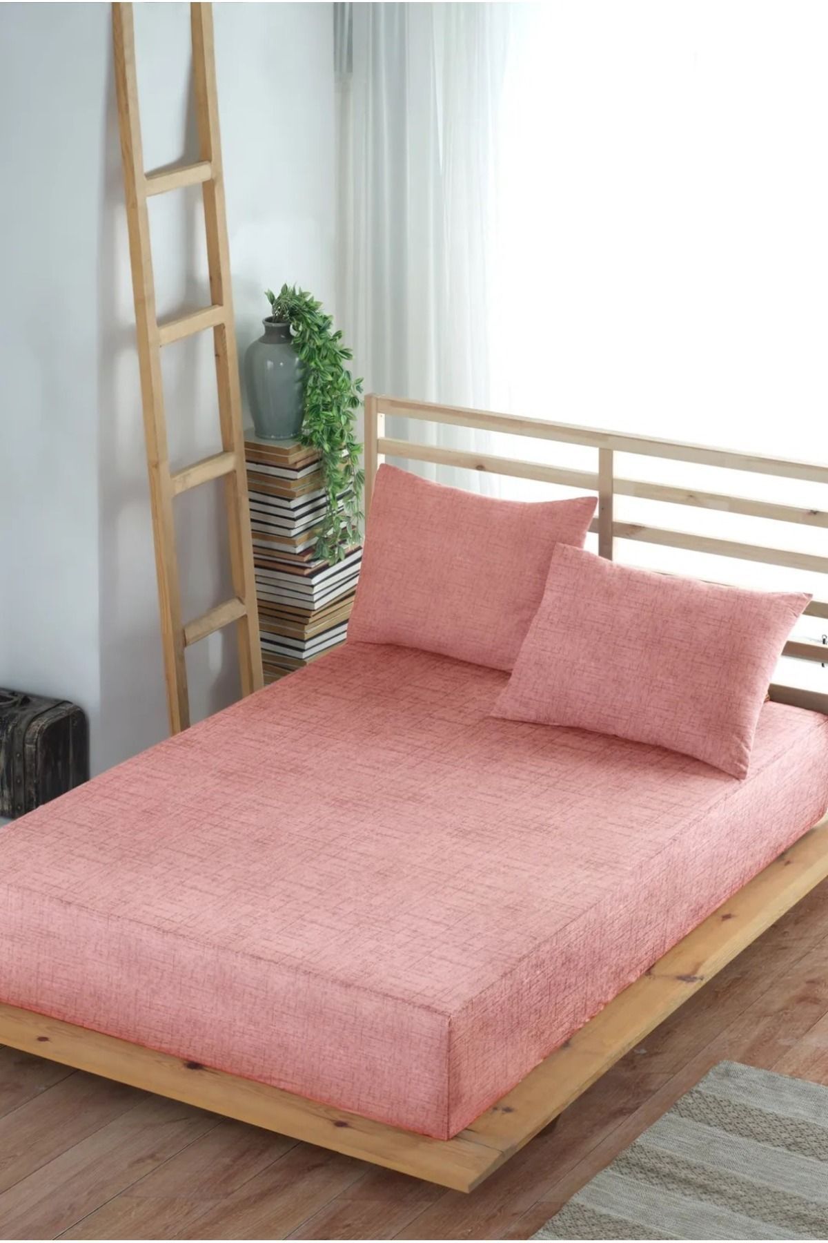 Formeya Elastyczne Prześcieradło Adelya Z Podwójnym Wzorem - 160x200 Cm + 2 Poszewki Na Poduszki - 160 x 200