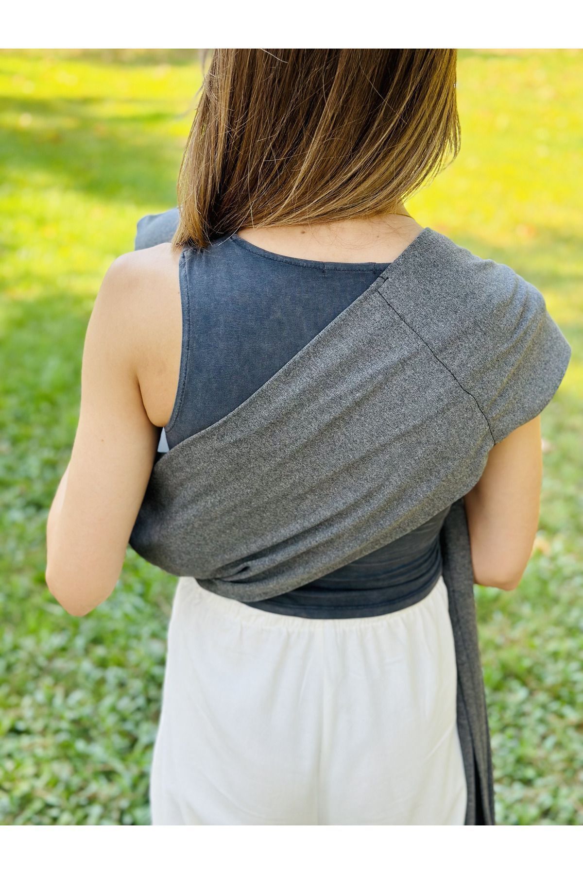 kubbe Anakucağı Esnek Halkalı Cepli Bebek Taşıma Şalı, Bebek Askısı Wrap Sling fotoğrafı 7 (önizleme)