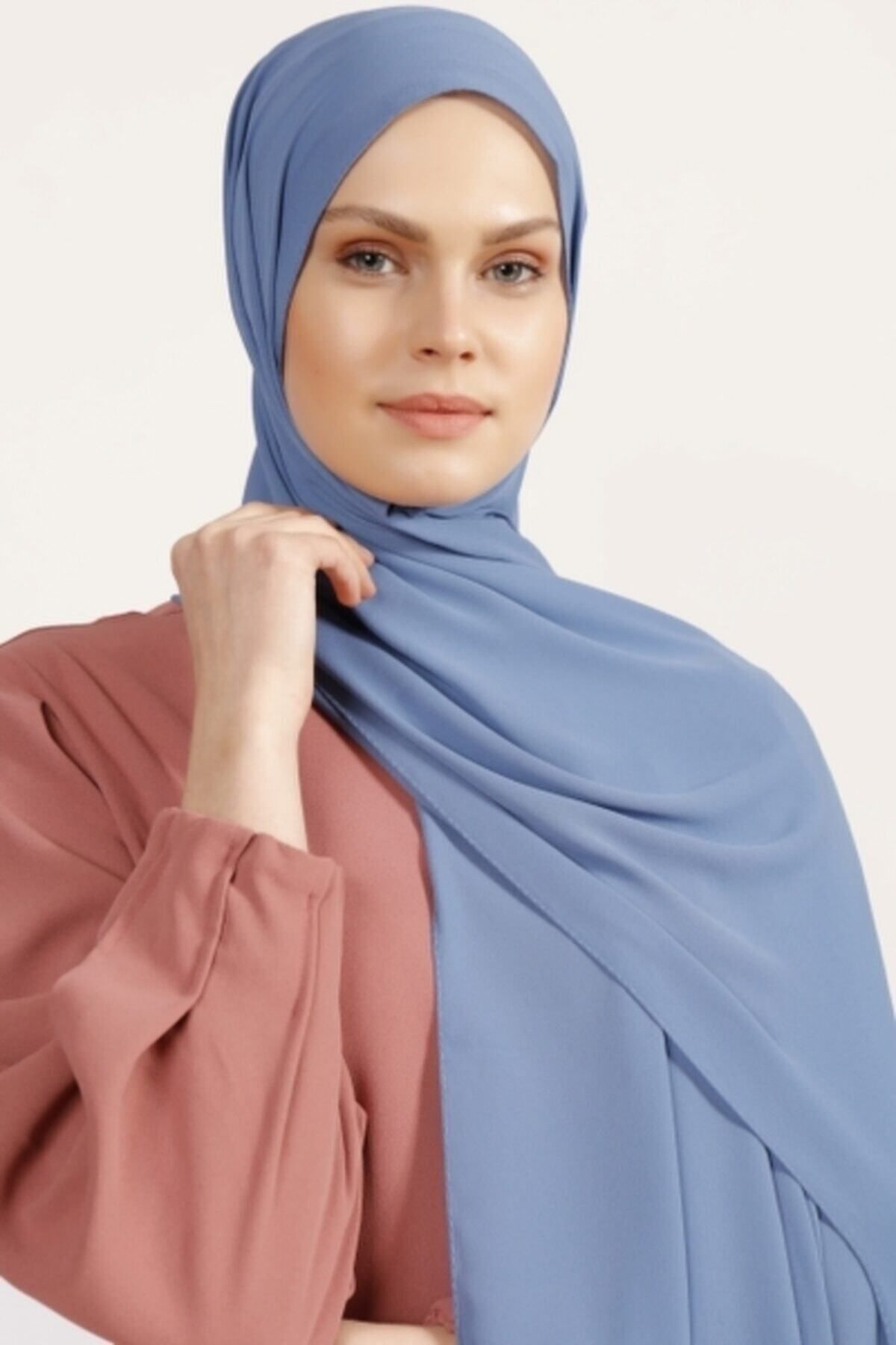 Differenza-Crepe Shawl Indigo 2