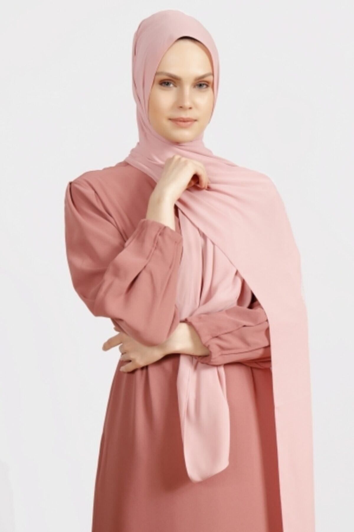 Differenza-Powder Crepe Shawl 3