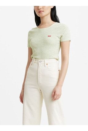 Kadın Honey Short Sleeve Yeşil T Shirt 34932-0005