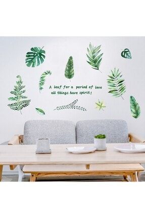 Orman Yeşillikleri Ev Salon Ofis Dekorasyonu Duvar Dekoru Sticker SKY-353