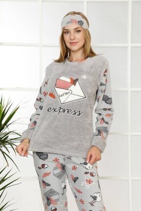 Polar Kadın Manşetli Pijama Takımı 8409