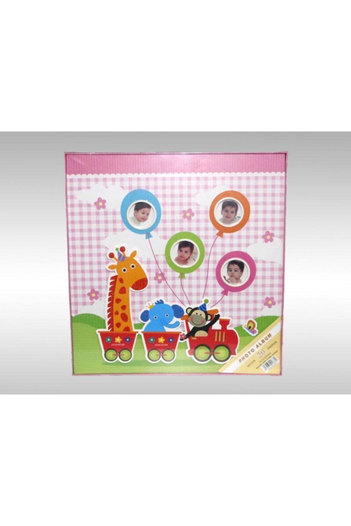 NRCN 20 Yaprak [40 Sayfa] 31x32 Cm Manyetik Yapıştırmalı Bebek Albümü Pembe fotoğrafı 2 (önizleme)