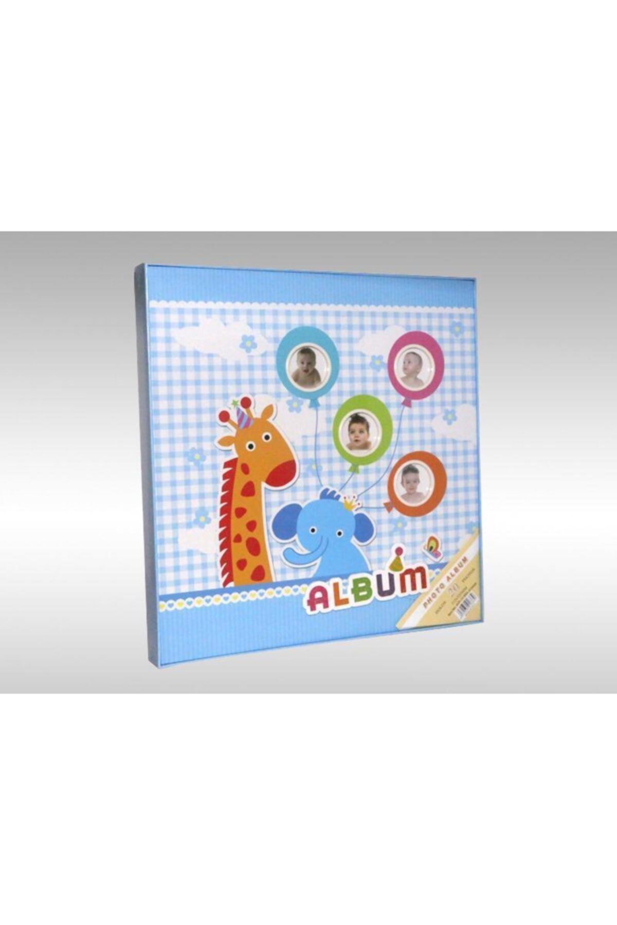 NRCN 20 Yaprak [40 Sayfa] 31x32cm Manyetik Yapıştırmalı Bebek Albümü Mavi fotoğrafı 2 (önizleme)