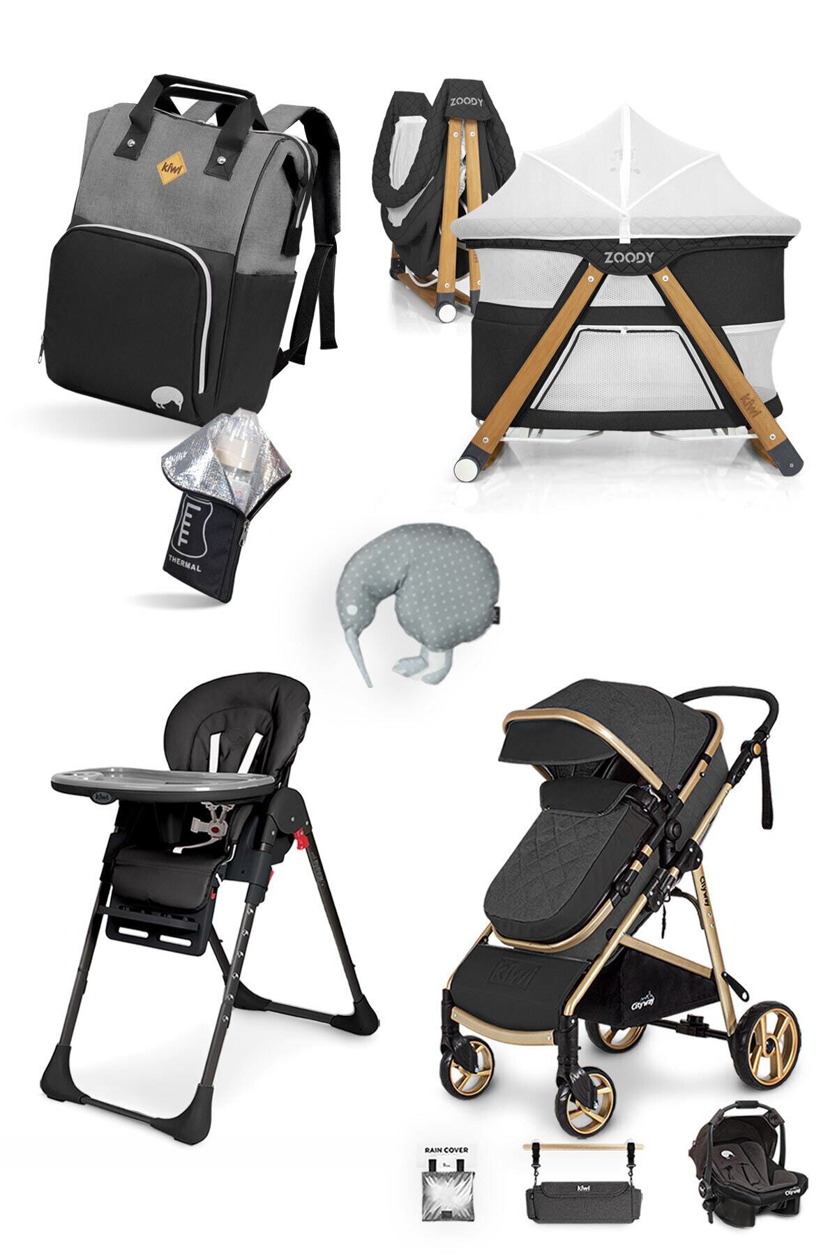 Kiwi 4x4 Yeni Dogan Paketi Cityway Bebek Arabasi Koala Mama Sandalyesi T Bag Canta Zoody Besik Fiyati Yorumlari Trendyol
