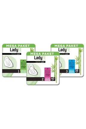 Ladyfit Bambu Ped Mega Avantajlı Paket (normal 48 Adet + Uzun 40 Adet + Gece 36 Adet) 8682241205295-3