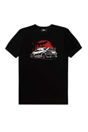 Honda Civic New Siyah Erkek Tişört T-shirt1 05286
