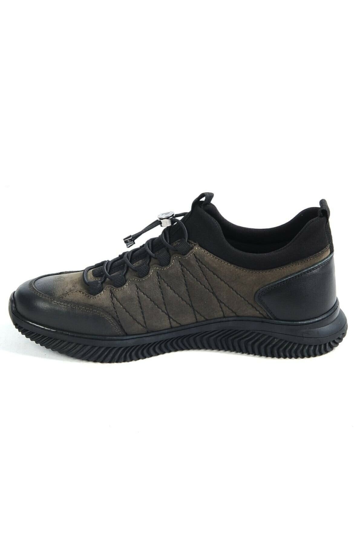 کتانی تمرین و دویدن پیر کاردین مردانه  خاکی        Casual / کژوال | Pierre Cardin 77541 Haki NubukV2 - تصویر 4