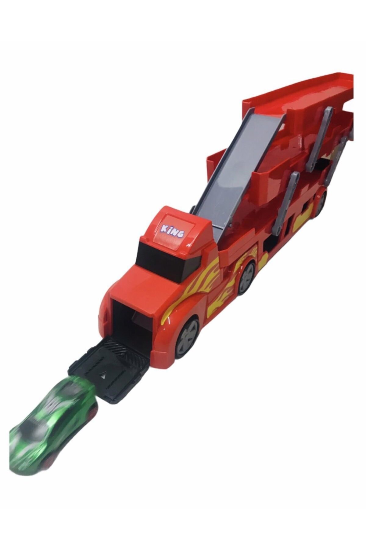King Toys 3 Arabalı Taşıyıcı Tır fotoğrafı 4 (önizleme)