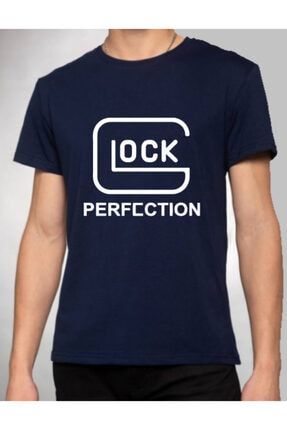 Erkek Lacivert Glock Perfection T-shirt ERVB059