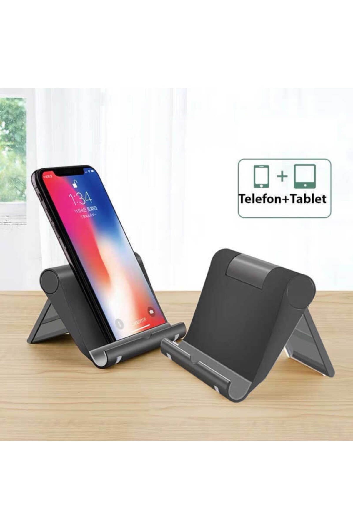 S059 Tablet Telefon Standı Siyah 4