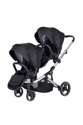 2071 Ibiza Pro Ikiz Bebek Arabası Siyah PRG-2071