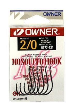 5177 Mosquito Hook Black Chrome Sinek İğne 10-5177001