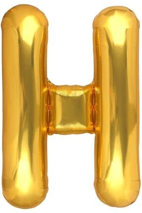 1 Metre Harf Folyo Balon Altın Renk H Harf 100cm 40inç AR1589A