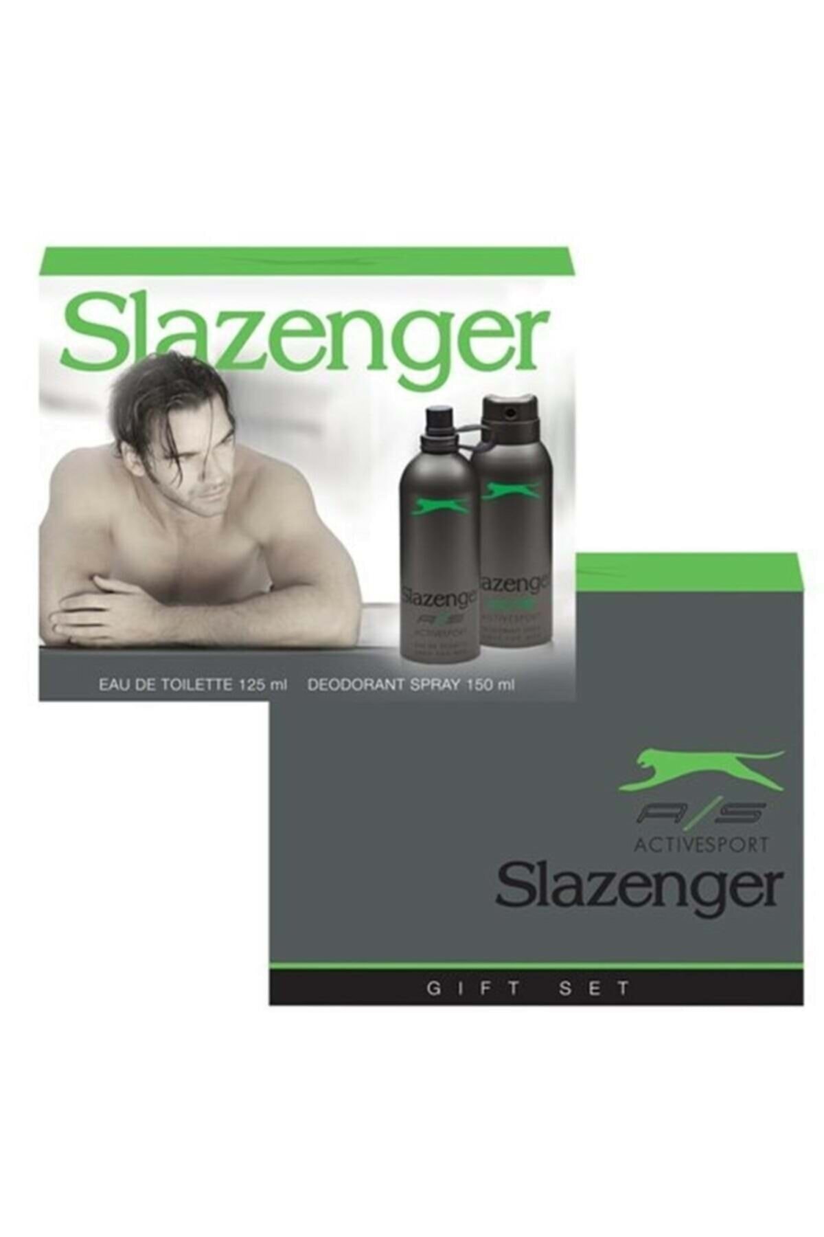 عطر مردانه اکتیو اسپرت گلد ۱۲۵ میلی‌لیتر ۱۵۰ میلی‌لیتر اسلازنگر ست عطر Slazenger