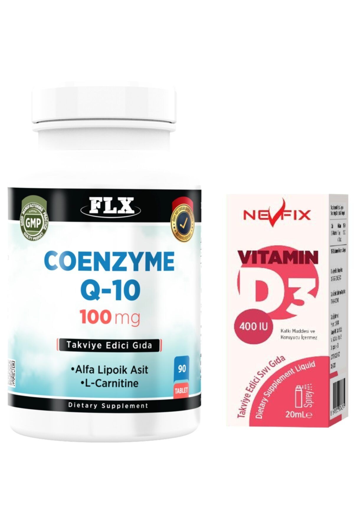 Nevfix Coenzyme Q-10 100 Mg Hyaluronik Asit 90 Tablet Vitamin D3
