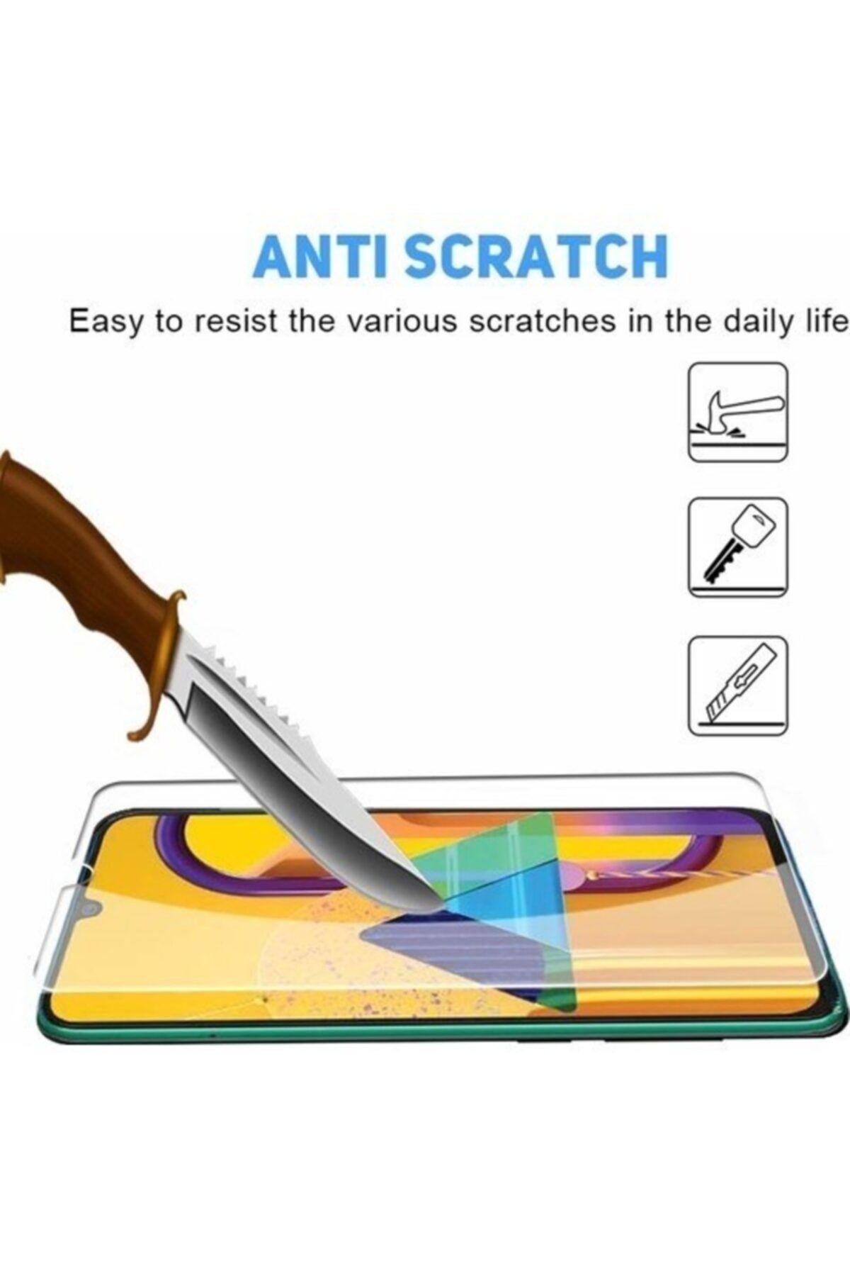 BlueGsm-Xiaomi Redmi Note 7 Compatible Nano Screen Protector Ultra Thin Flexible Unbreakable 8
