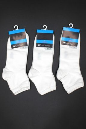 Basix Beyaz Erkek 3'lü Patik Çorap TYC00201010076