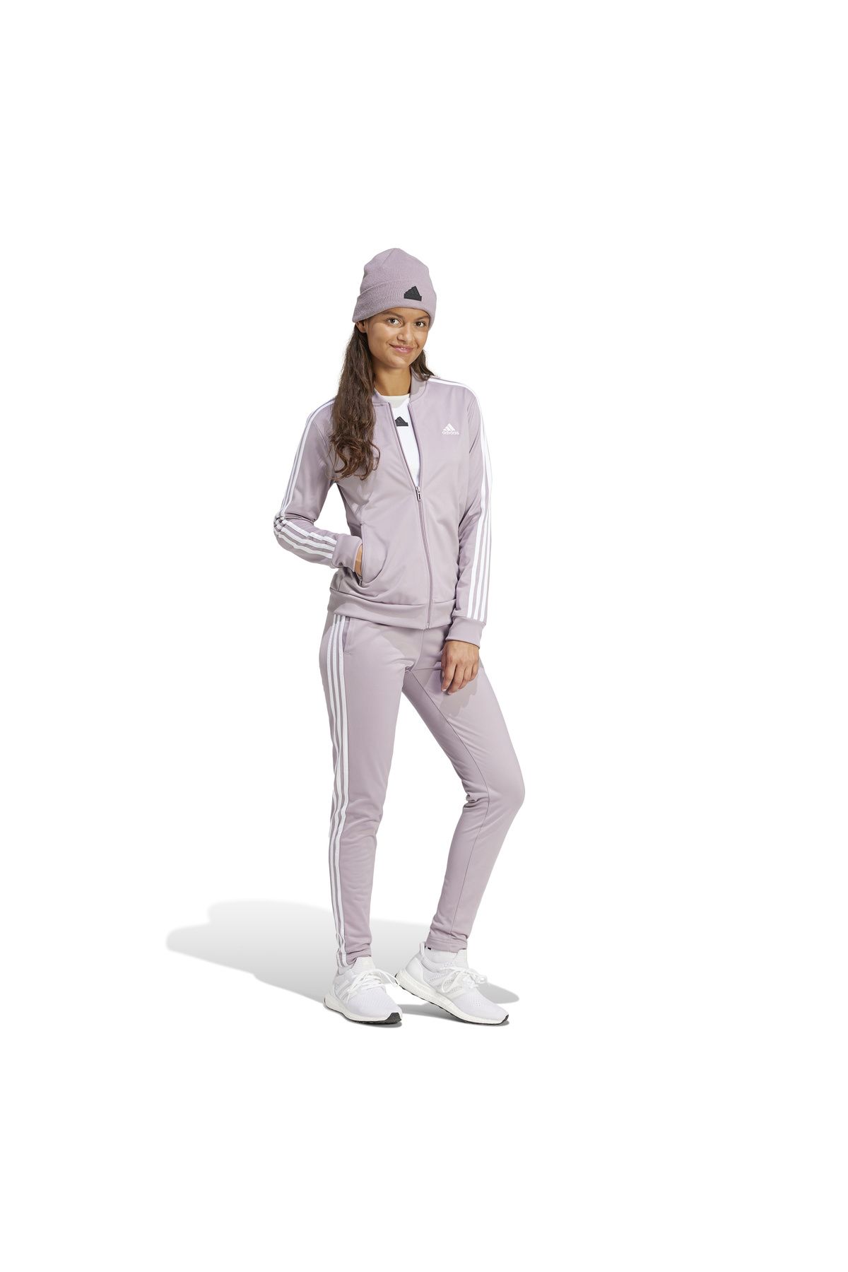 adidas-W 3S Tr Ts Purple Women's Tracksuit Set Is0852 2