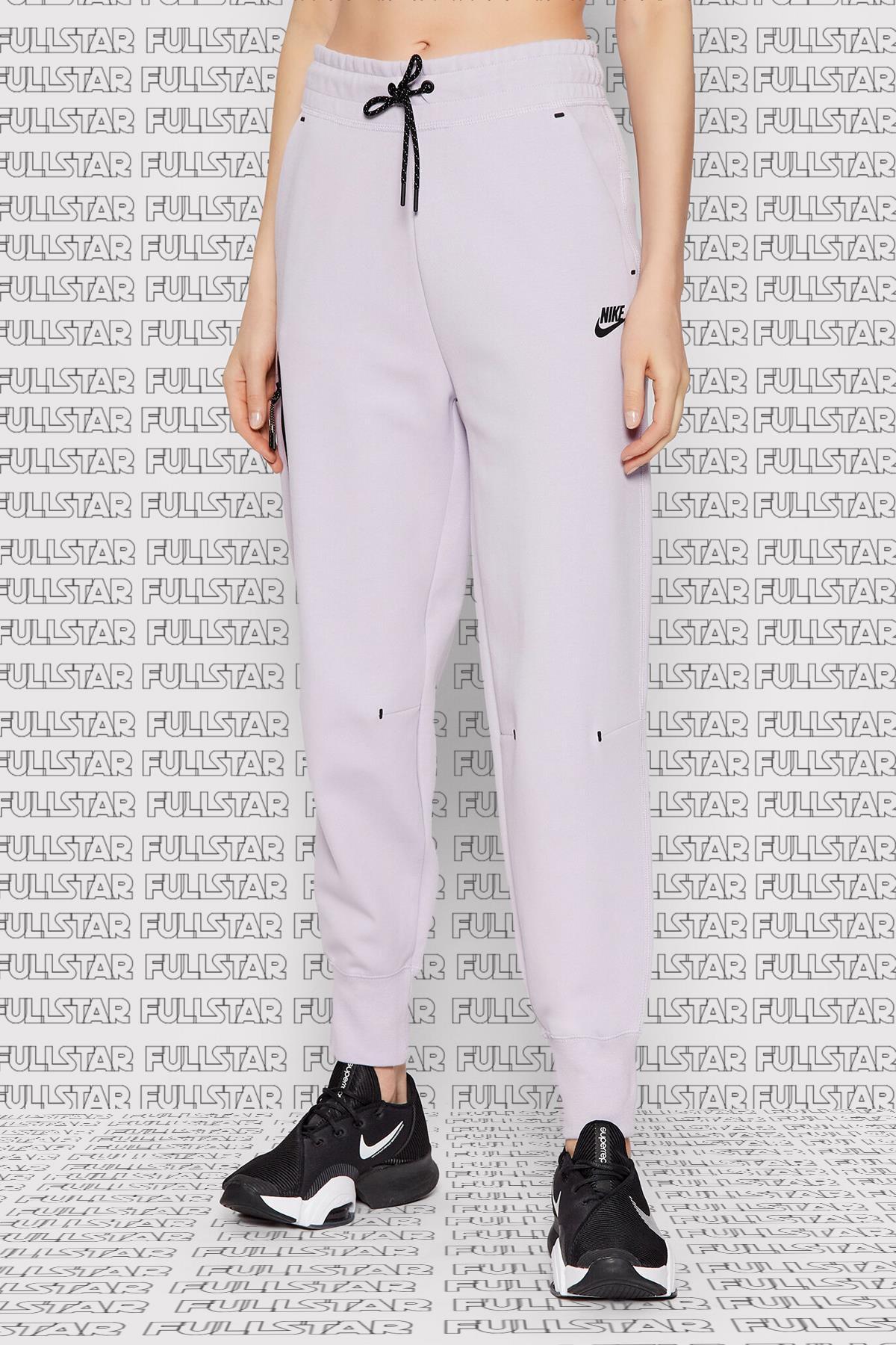 شلوار ورزشی پشمی Tech Fleece مدل گشاد و راحت زنانه، شلوار ورزشی یاسی رنگ نایکی شلوار ورزشی Nike