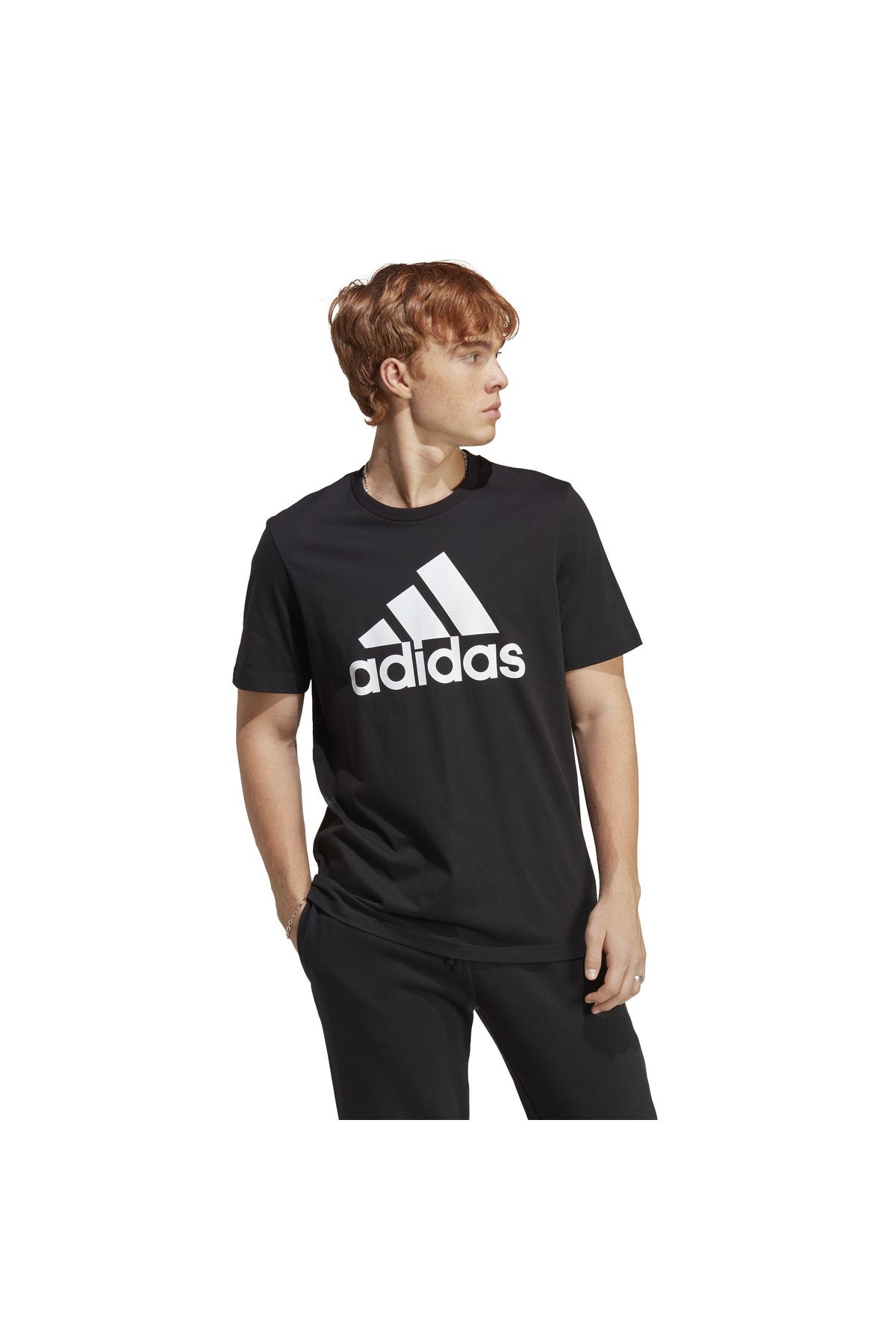 adidas Erkek Essentials Single Jersey Big Logo Tişört Siyah Tişört Ic9347