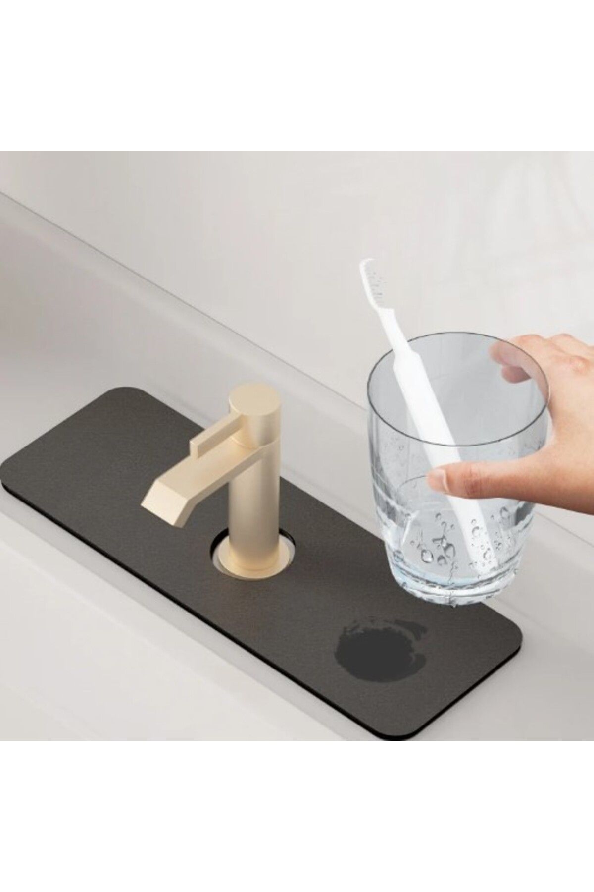 dreamingo Su Emici Sihirli Lavabo Kenar Matı 38x13cm