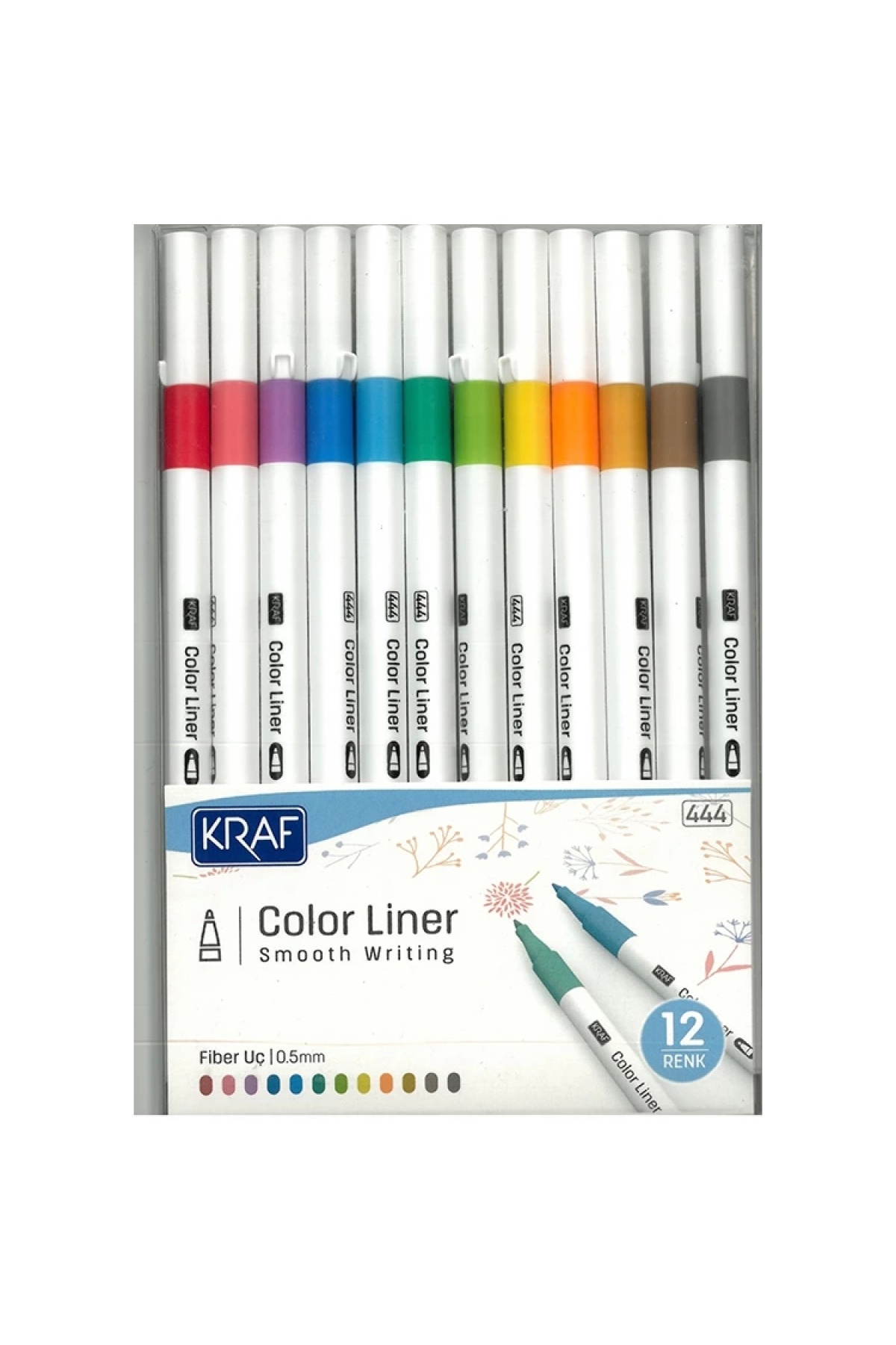 444 COLOR LINER FELT-TIP PEN 0.5 MM 12 PIECES
