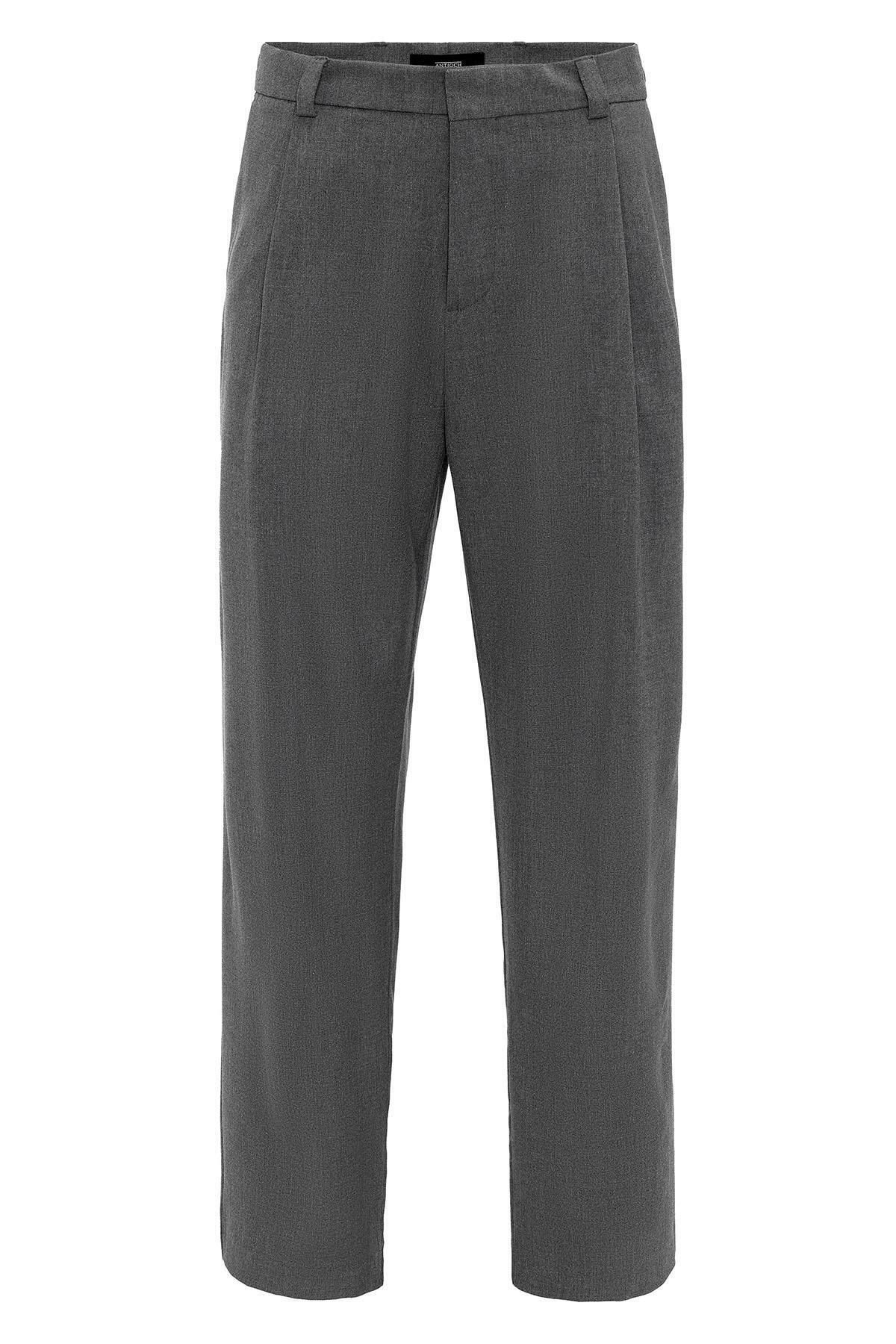 Antioch-Gray High Waist Baggy Men's Pants 6