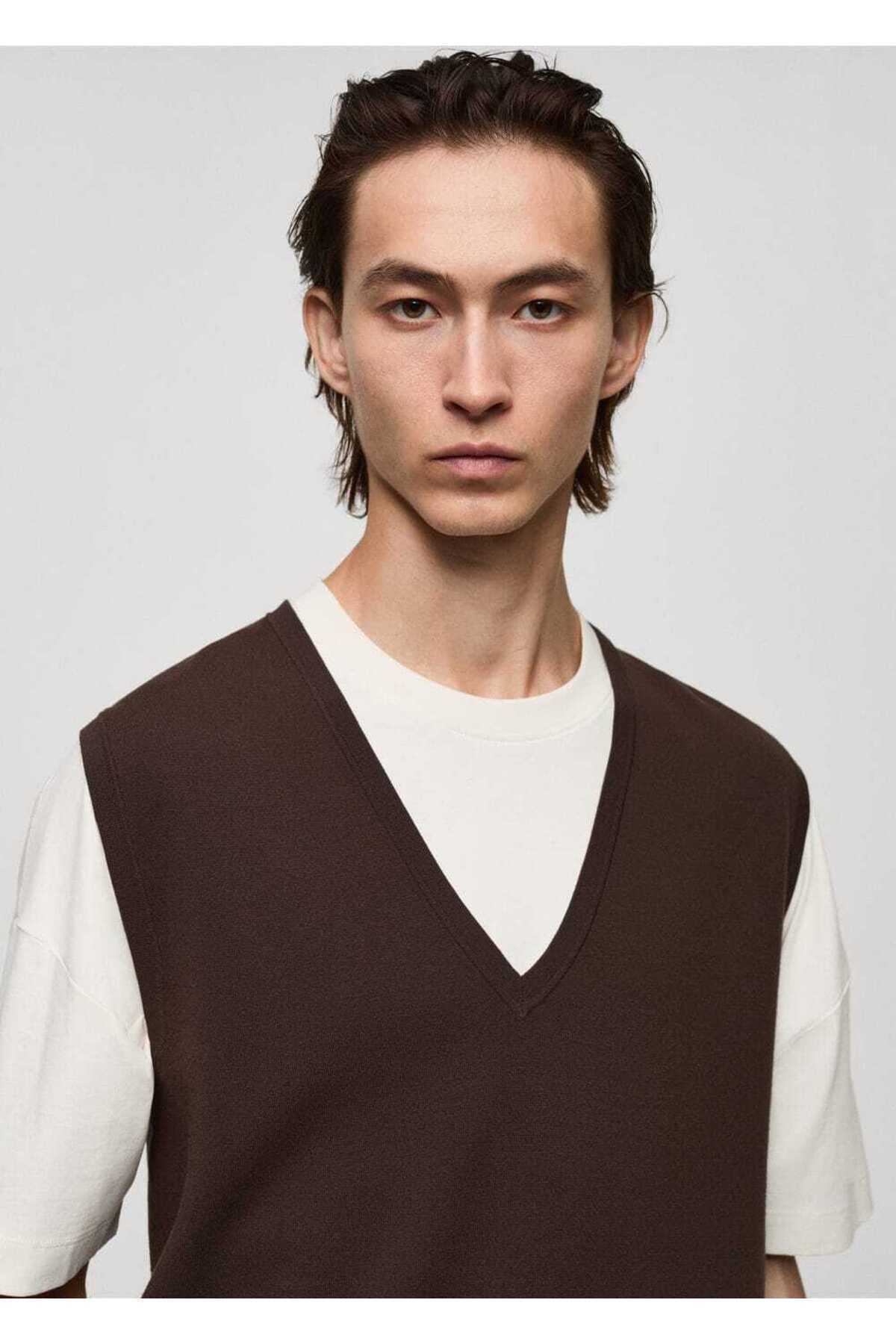 MANGO Man-Thin knitted vest 8