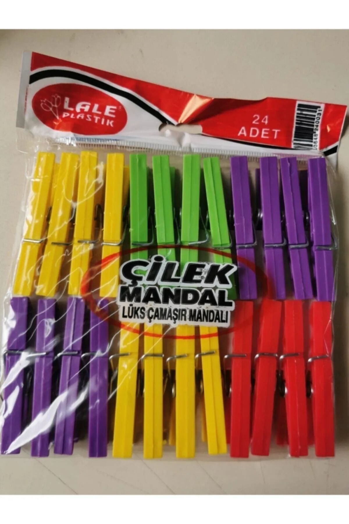 Royaleks 24 Plastik Çilek Mandal Royaleks-L003