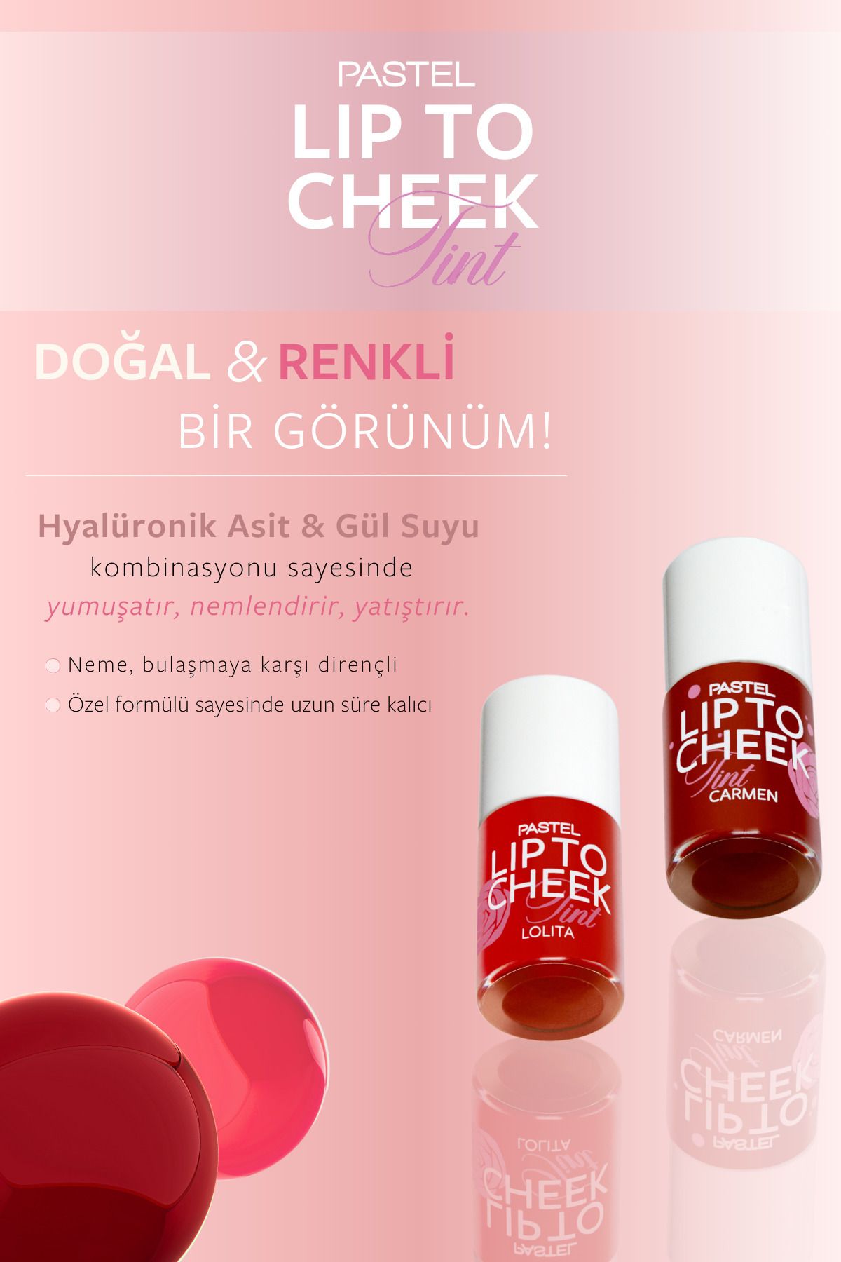 Pastel Lip To Cheek Tint Lolita Ruj Ve Allık-6